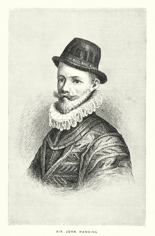 Sir John Hawkins (grabado) de English School