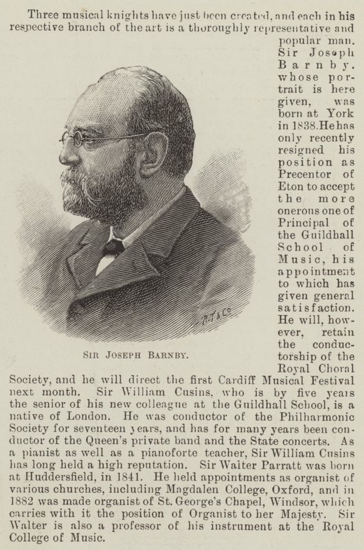 Sir Joseph Barnby de English School