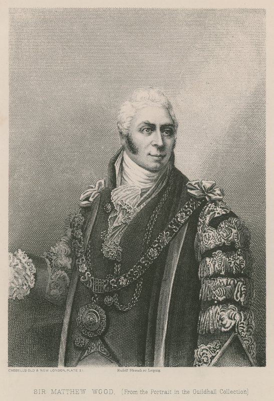 Sir Matthew Wood, Alcalde de Londres, 1809 de English School