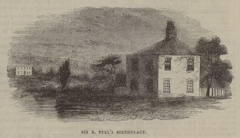 Lugar de nacimiento de Sir R Peel de English School