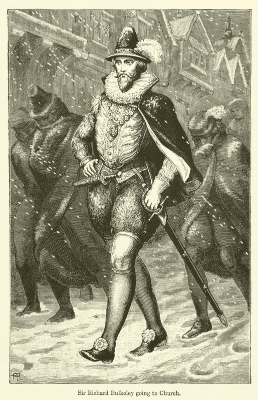 Sir Richard Bulkeley yendo a la iglesia de English School