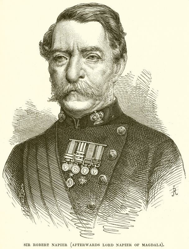 Sir Robert Napier (posteriormente Lord Napier de Magdala) de English School