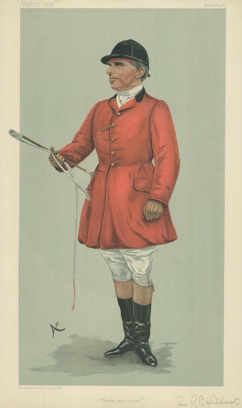 Sir Robert Rodney Wilmot, Berks y Bucks, 5 de noviembre de 1903, caricatura de Vanity Fair de English School
