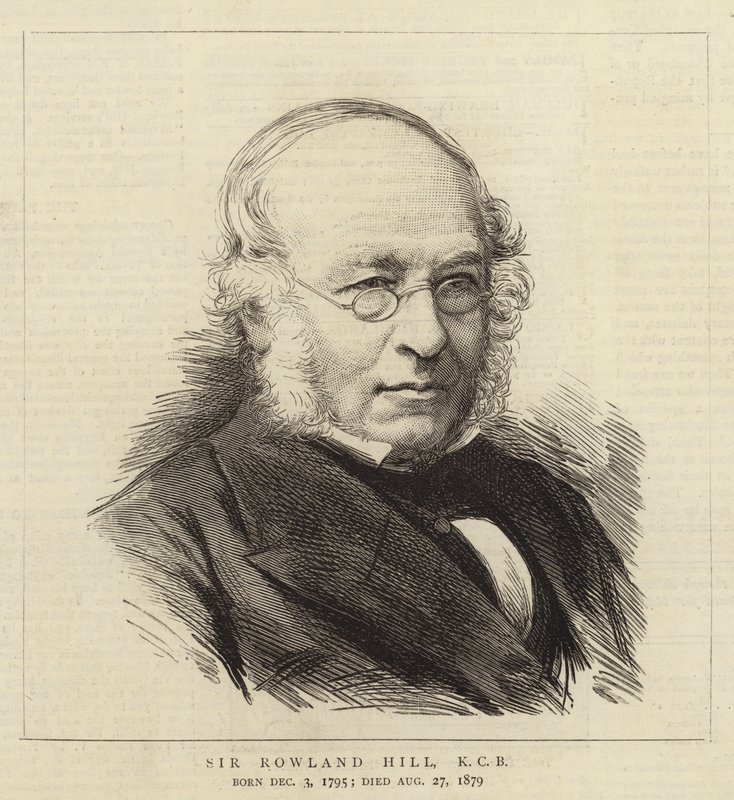 Sir Rowland Hill, KCB (grabado) de English School