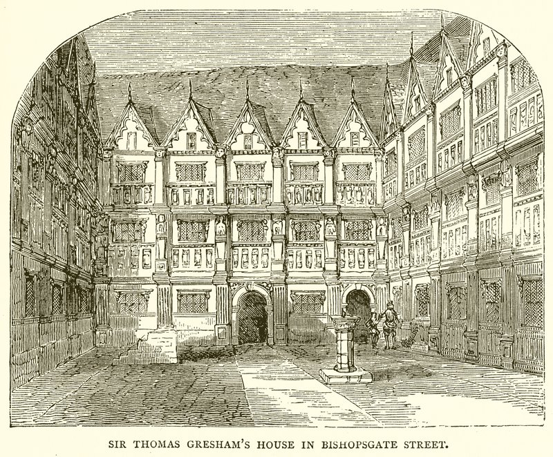 Casa de Sir Thomas Gresham en Bishopsgate Street de English School