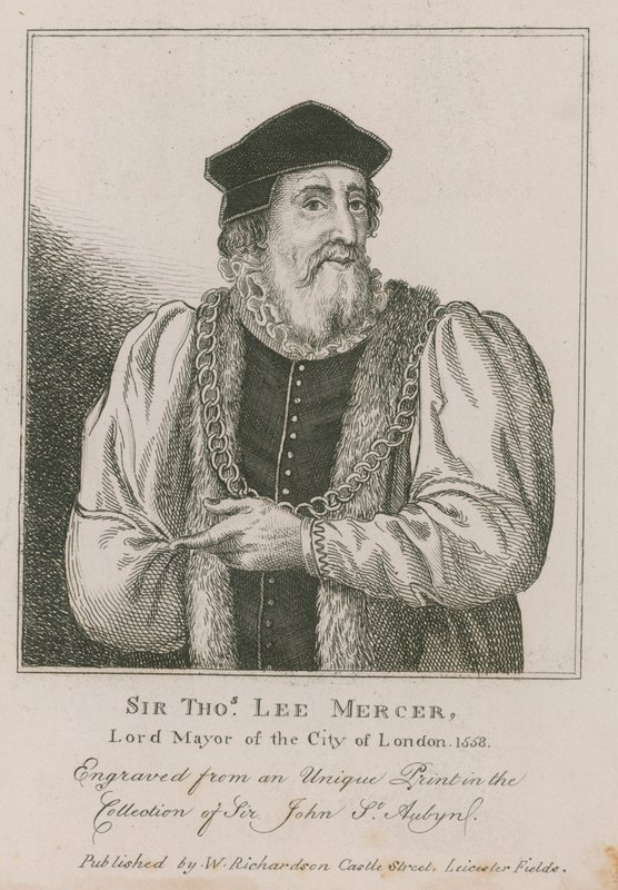 Sir Thomas Leigh, mercero, Alcalde de Londres 1558 de English School