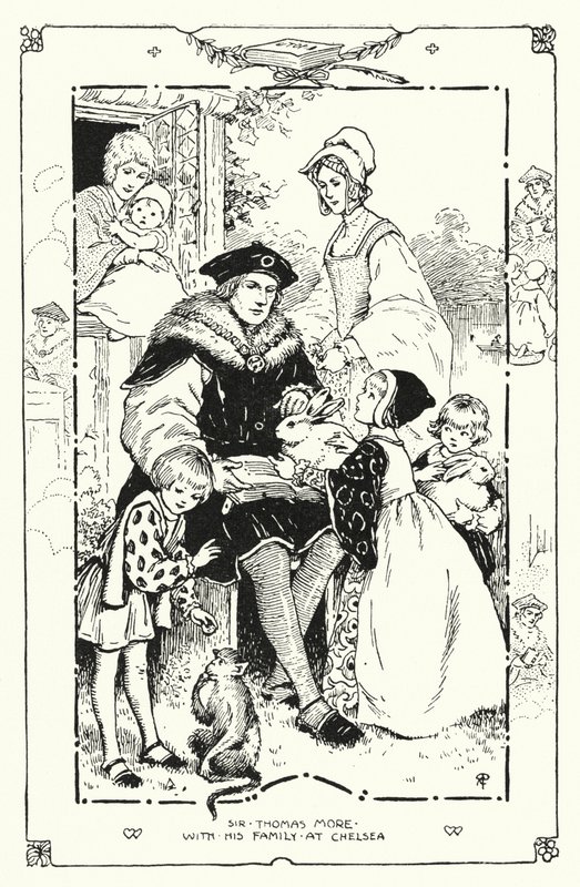 Sir Thomas More con su familia en Chelsea de English School