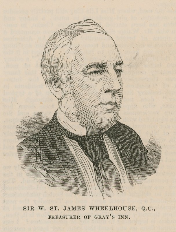 Sir W St James Wheelhouse, tesorero de Gray