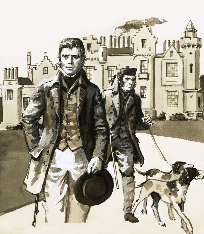 Sir Walter Scott paseando con Tom Purdie de English School
