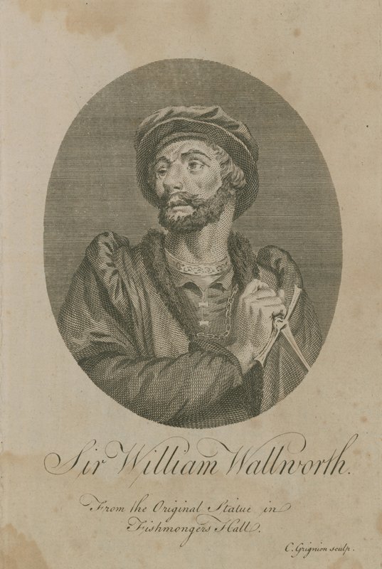 Sir William Wallworth, Alcalde de Londres, 1370 de English School