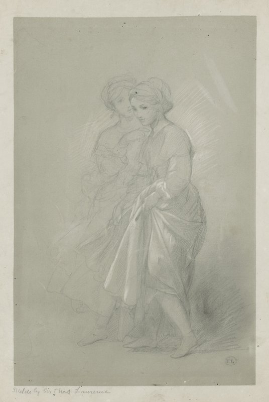 Boceto de dos niñas por Sir Thomas Lawrence de English School