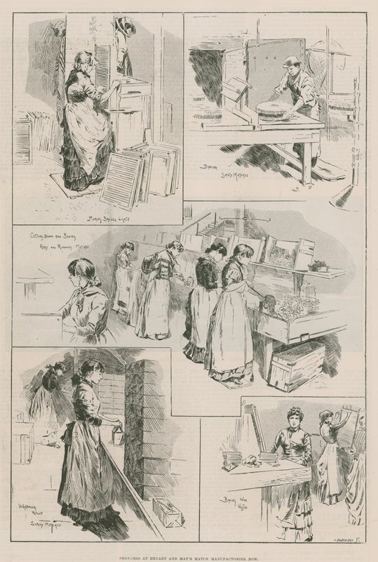 Bocetos en las fábricas de fósforos de Bryant and May, Bow de English School