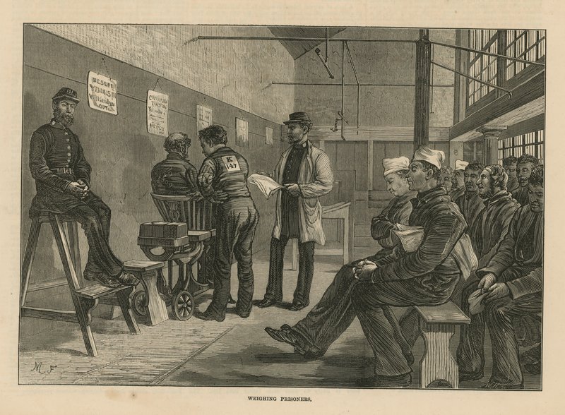Bocetos en la Casa de Corrección de Clerkenwell de English School