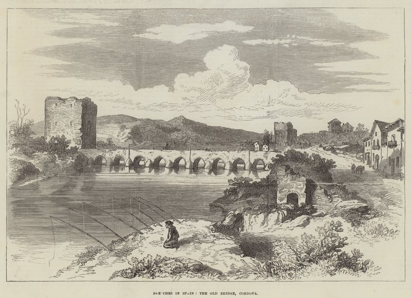 Bocetos en España, el Puente Viejo, Córdoba de English School