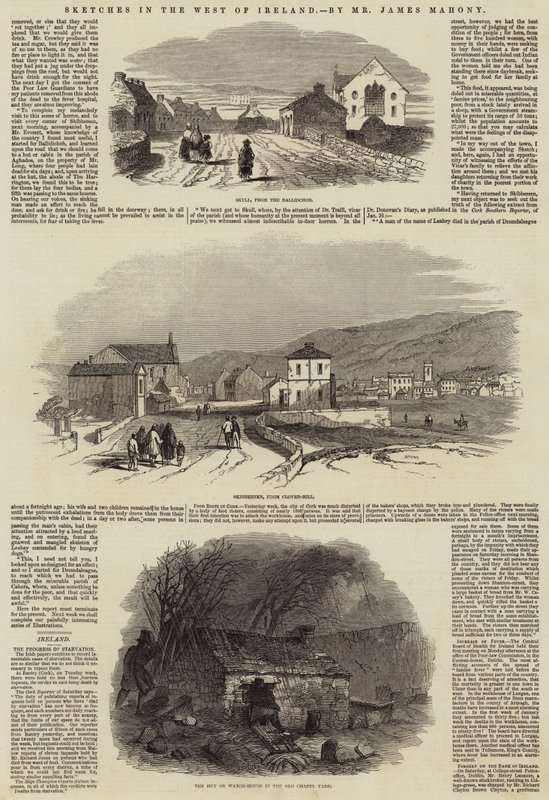 Bocetos en el Oeste de Irlanda (grabado) de English School