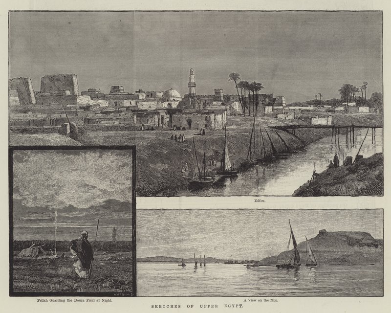 Bocetos del Alto Egipto (grabado) de English School