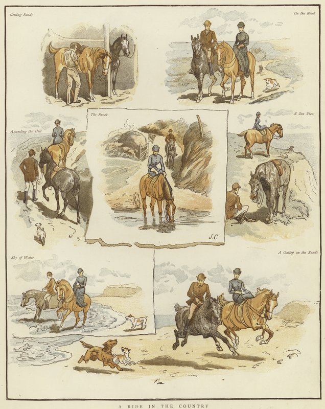 Bocetos a caballo de English School