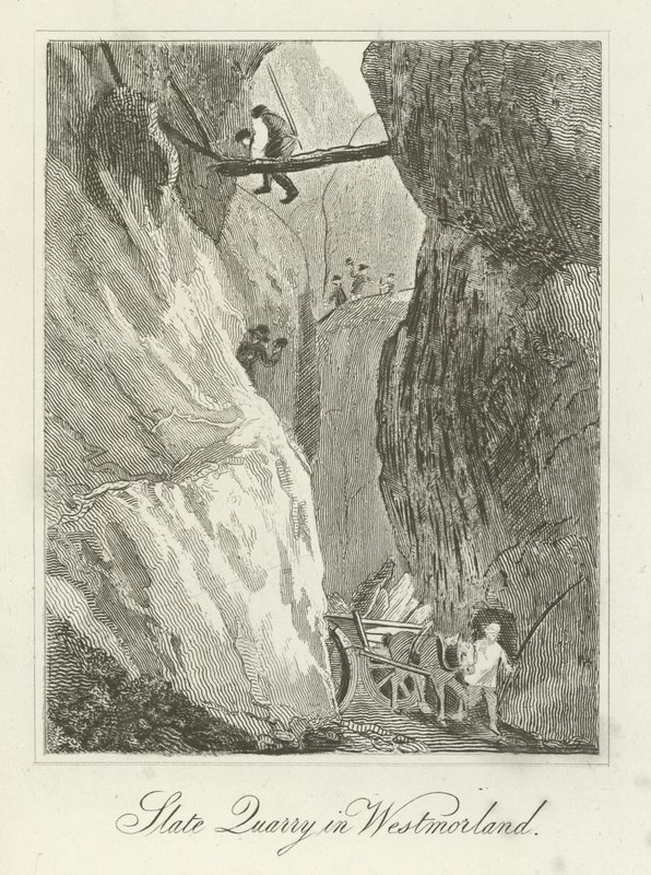 Cantera de pizarra en Westmorland de English School