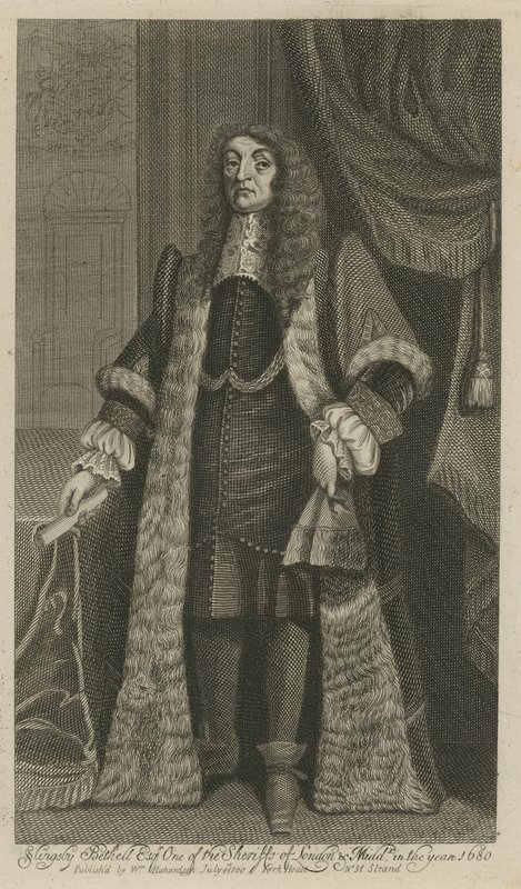 Slingsby Bethell, Sheriff de Londres y Middlesex en el año 1680 de English School