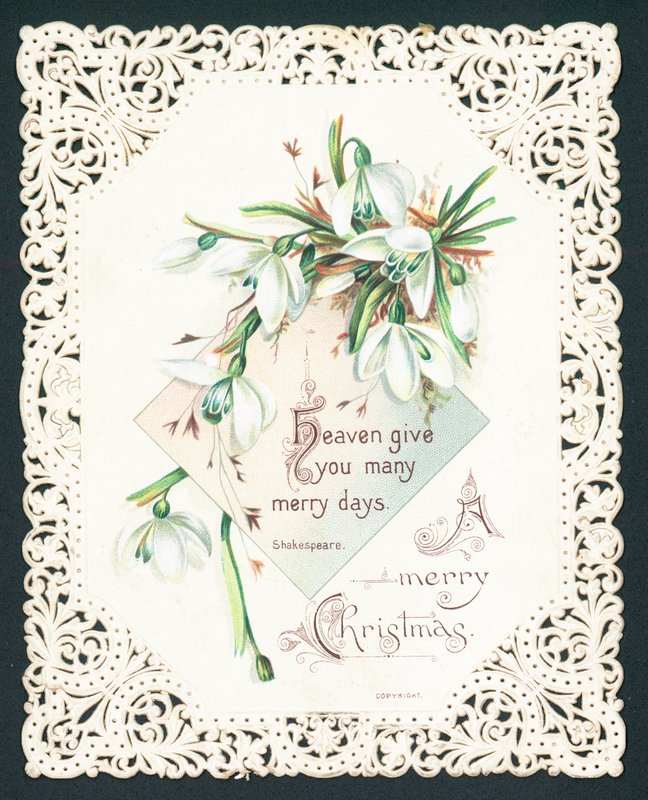 Campanillas, tarjeta de Navidad de English School