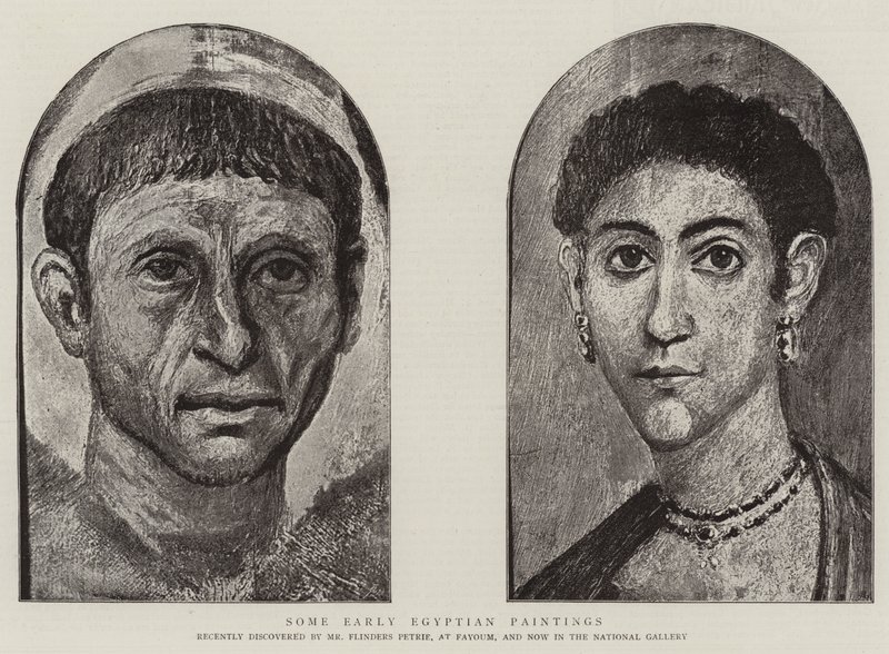 Algunas pinturas egipcias antiguas (grabado) de English School