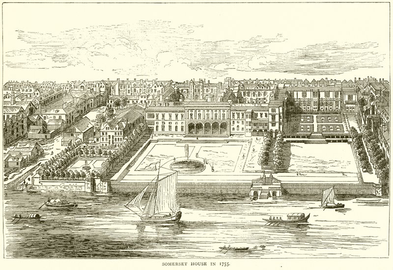 Somerset House en 1755 de English School