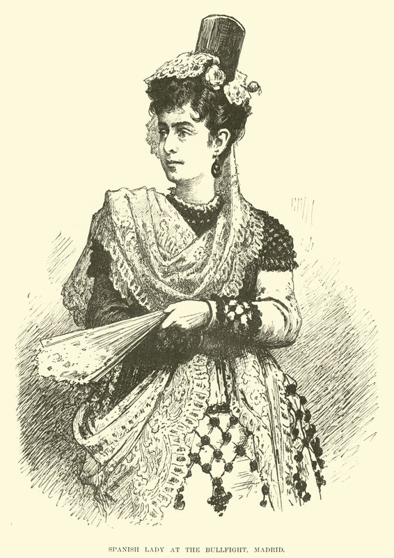 Dama española en la corrida de toros, Madrid de English School