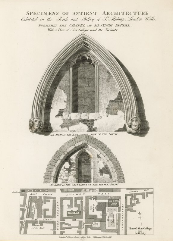 Especímenes de arquitectura antigua de English School