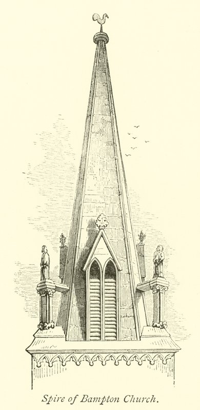 Aguja de la iglesia de Bampton de English School