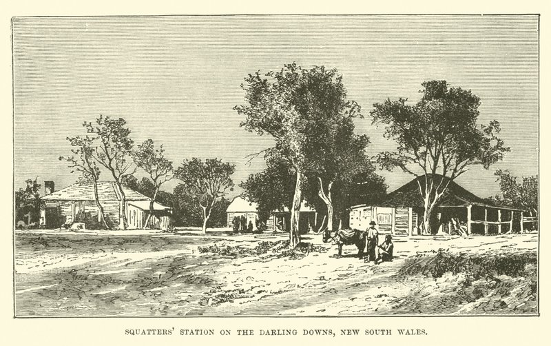 Estación de ocupantes ilegales en Darling Downs, Nueva Gales del Sur de English School