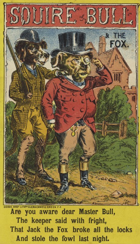El escudero Bull y el zorro de English School