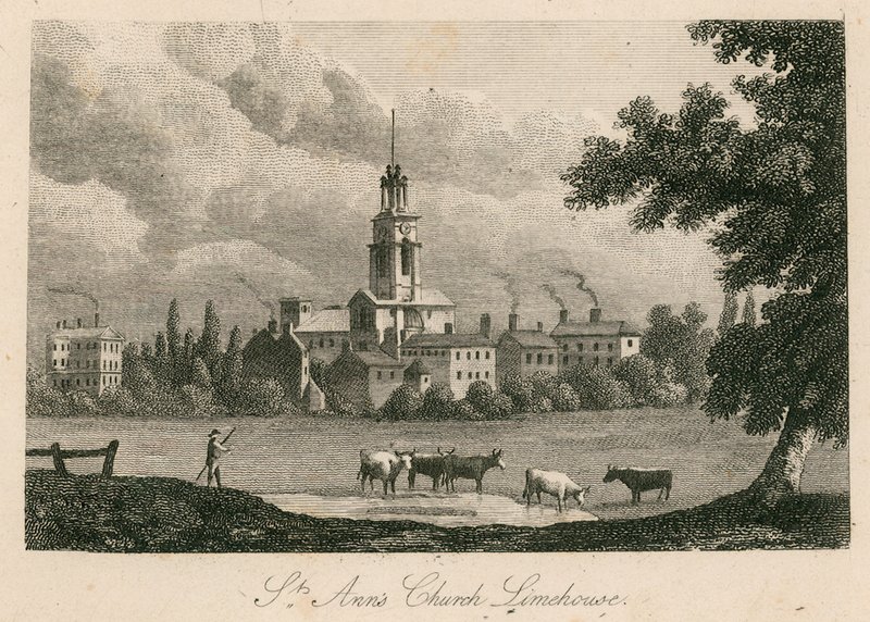 Iglesia de Santa Ana, Limehouse, Londres de English School