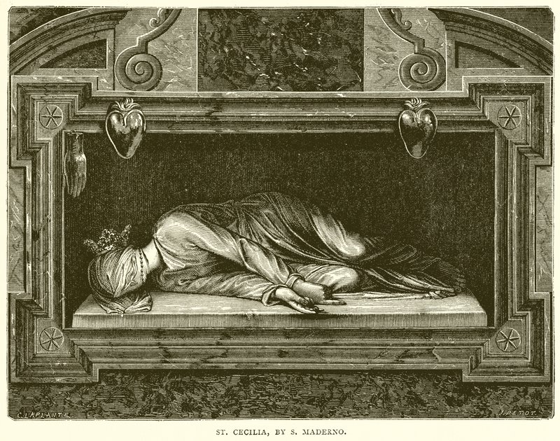 Santa Cecilia, por S. Maderno de English School