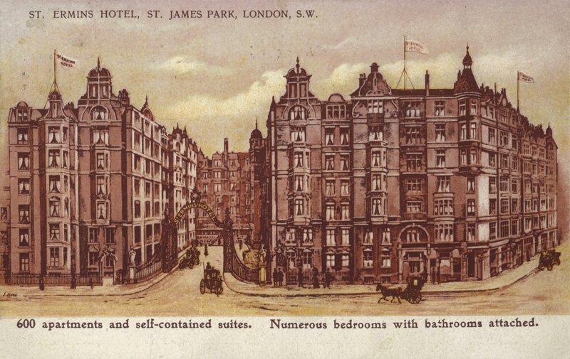Hotel St Ermins, St James Park, Londres, Suroeste de English School