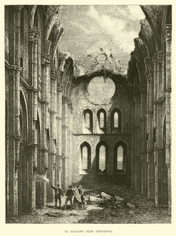 San Galgano cerca de Chiusdino de English School