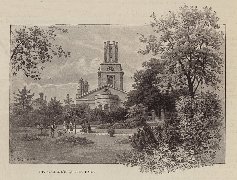 San Jorge en el Este (grabado) de English School
