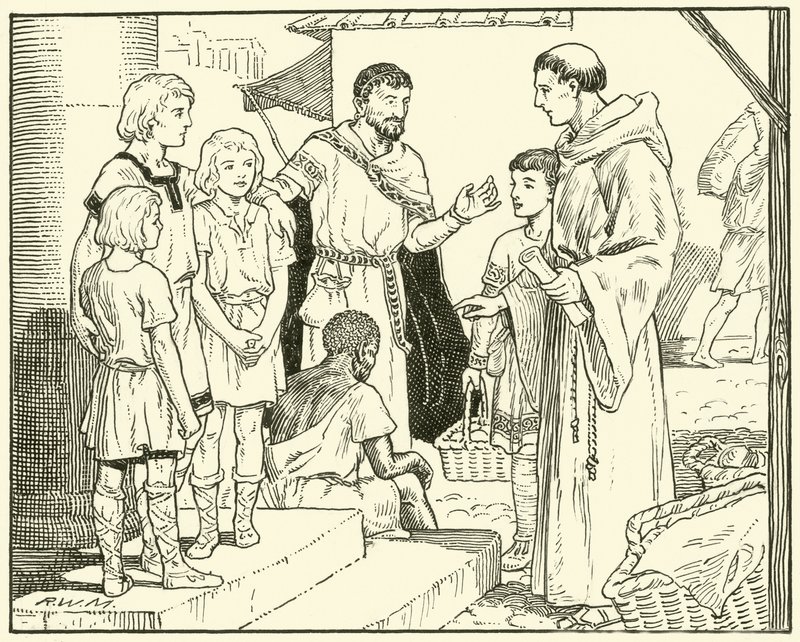 San Gregorio y los esclavos ingleses de English School
