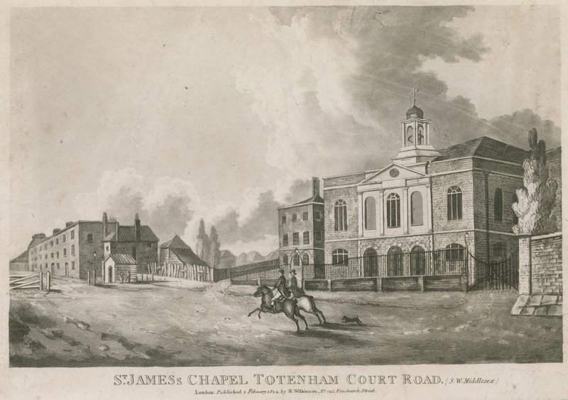 Capilla de St James, Tottenham Court Road, Londres de English School