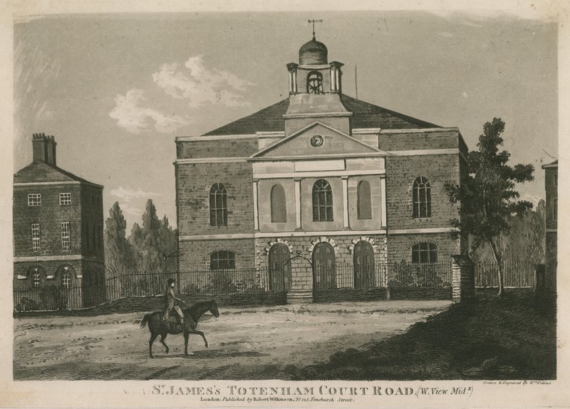 Capilla de St James, Tottenham Court Road, Londres de English School