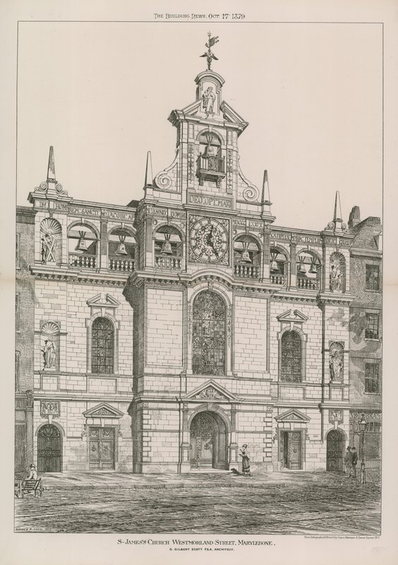 Iglesia de St. James en Westmoreland Street de English School
