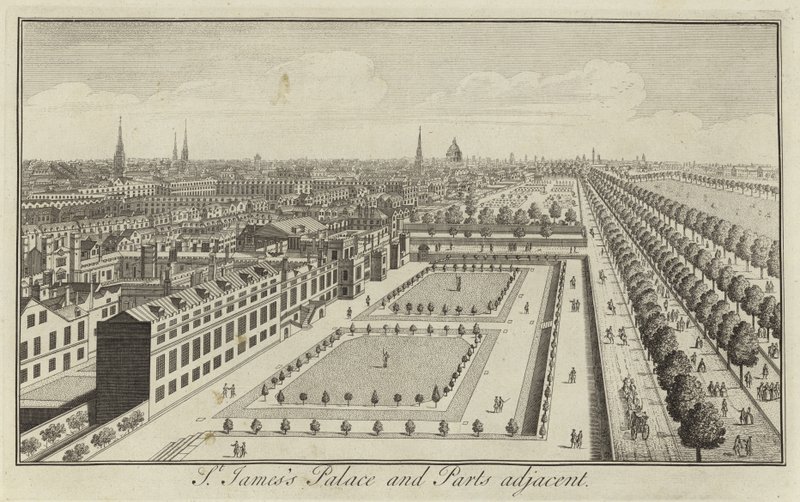 Palacio de St James y partes adyacentes, Londres de English School