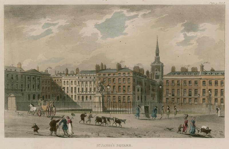 St Jamess Square, Londres de English School
