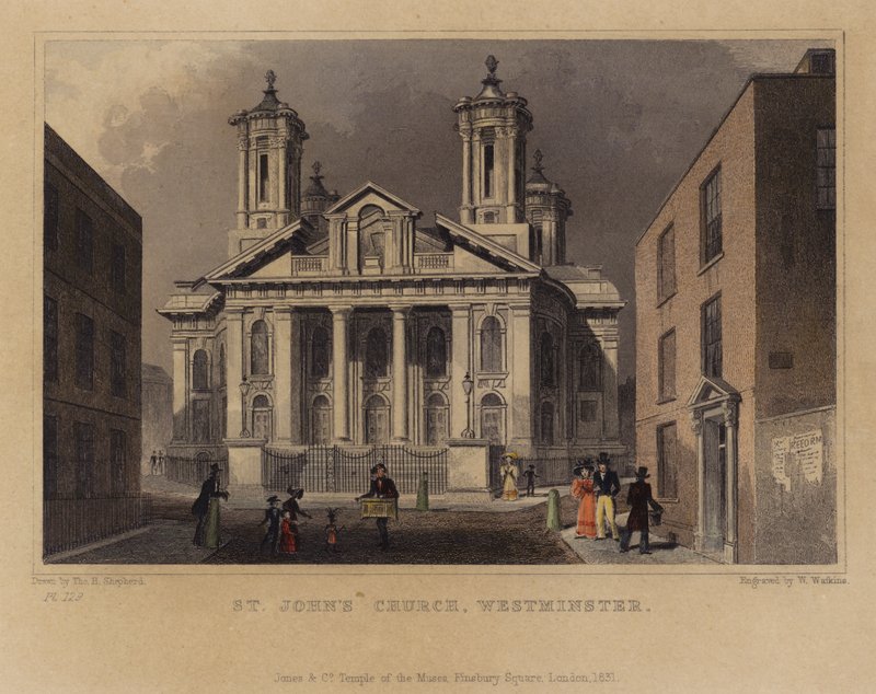 Iglesia de San Juan, Westminster, Londres de English School