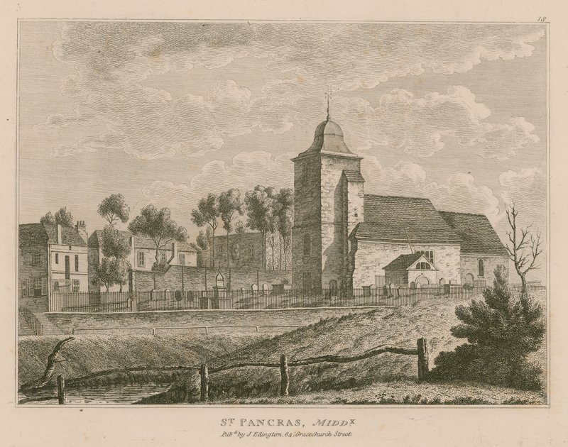 Iglesia de St Pancras, Londres, Middlesex de English School