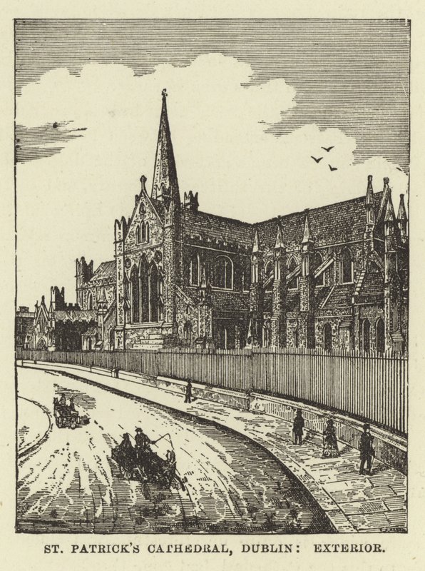 Catedral de St Patrick, Dublín, exterior de English School