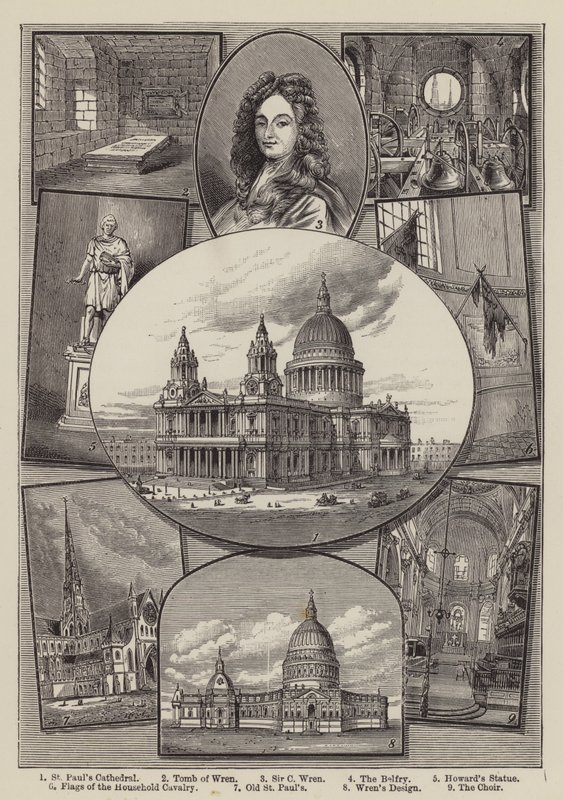 Catedral de San Pablo (grabado) de English School