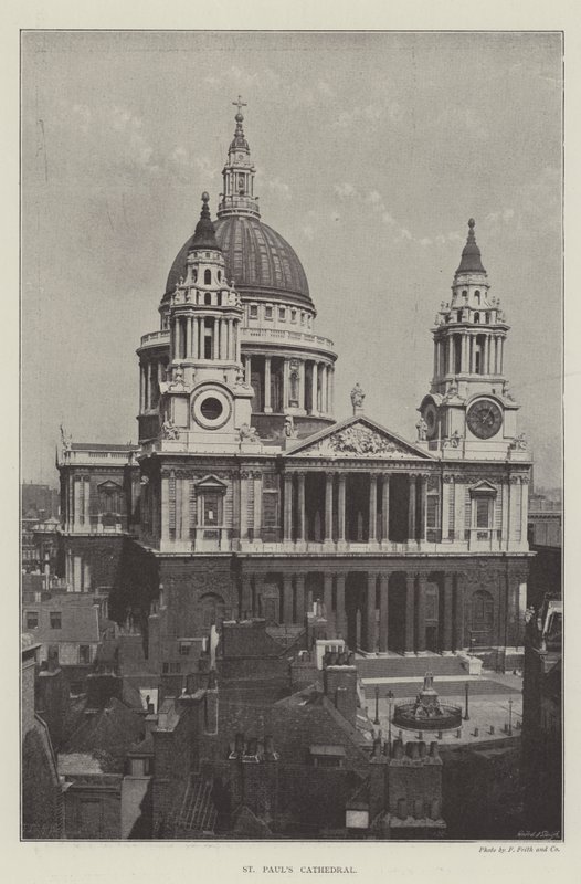 Catedral de San Pablo (grabado) de English School
