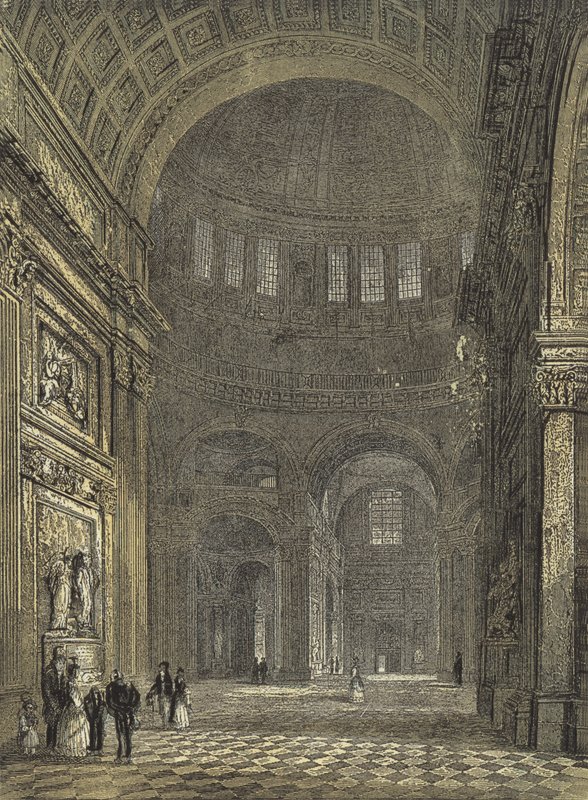 Catedral de San Pablo, Interior de la Cúpula, mirando hacia el Transepto Norte de English School