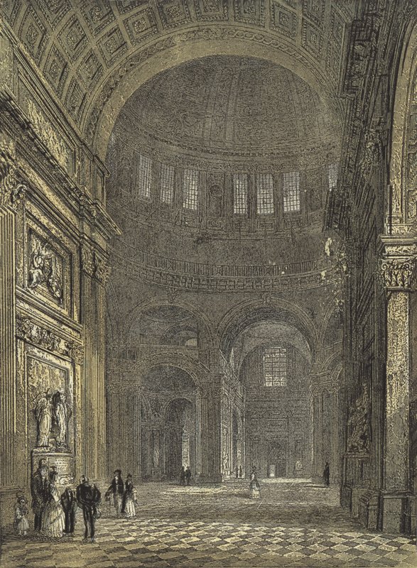 Catedral de San Pablo, Interior de la Cúpula, mirando hacia el Transepto Norte de English School