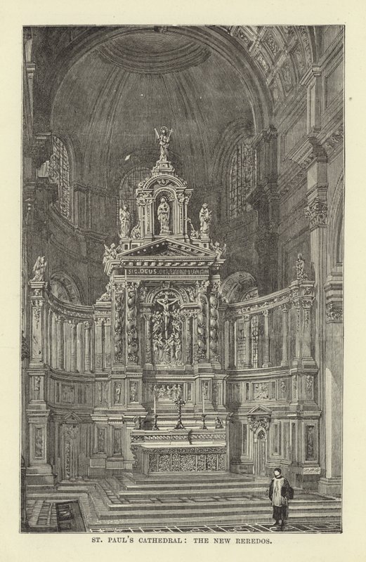 Catedral de St Pauls, el Nuevo Retablo de English School